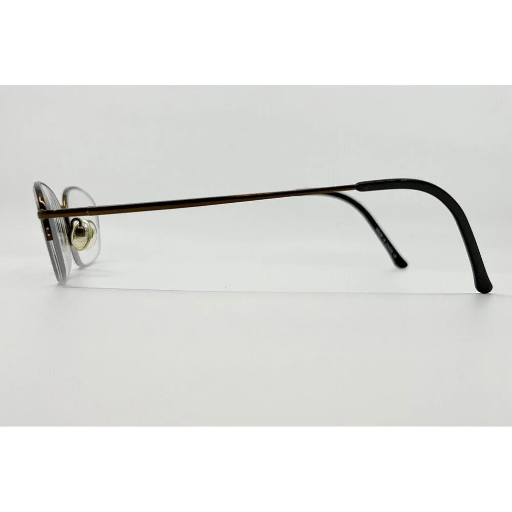 Richard Taylor Scottsdale Alex Eyeglass Frames Mens Brown Half Rim 51-19-140